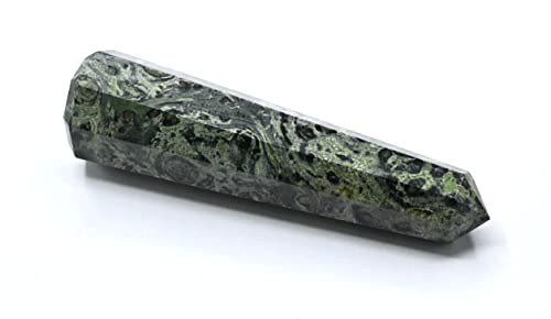 Image of Certified Kambaba Jasper Crystal Tower Obelisk Point for Chakra, Healing and Balancing - AAA Grade Original Certified Gemstone Agate for Reiki Meditation Yoga Spiritual (3-4 Inches)