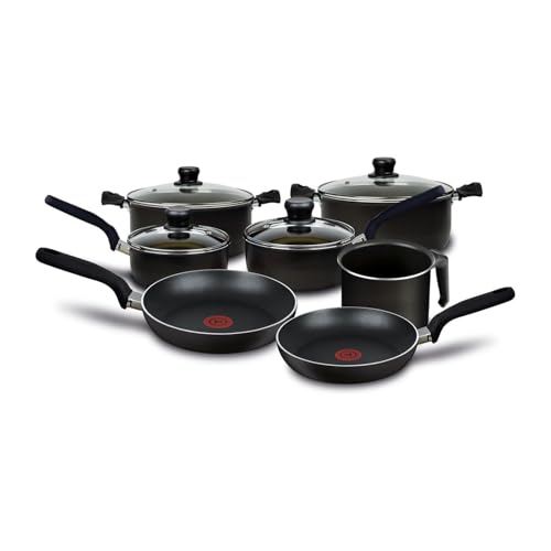 La mejor selección de Sarten t fal . 49 Batería de Cocina T-fal Elemental, 11 Piezas, Color Negro, Modelo 392600-NEGRO