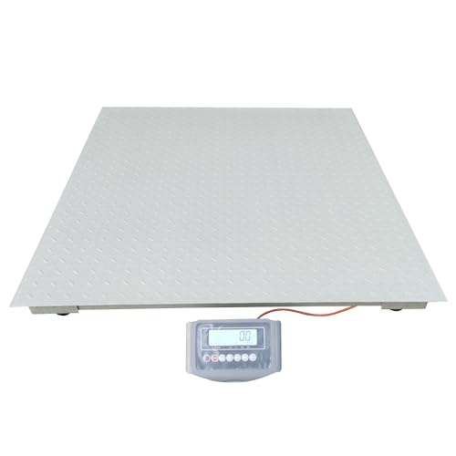 Báscula industrial de piso 6600lb 48x48 pulg miniatura 4