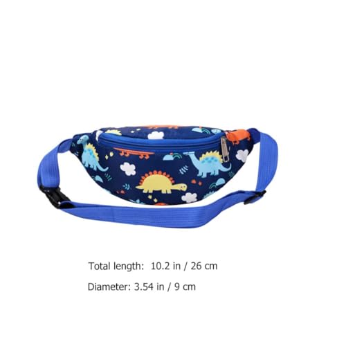 Dinosaur Fanny Pack,Kids Bum Bag Bumbag Cartoon Hipsack Belt Bag Waist Bag Fanny Pack Fabric Nylon Money Belt Crossbody Chest Bag for Children Grils Boys Running Hiking Travel Sports - Image 4
