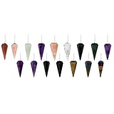 Dowsing Crystal Pendulum Set – Natural Gemstone Divination & Reiki Pendulums with Velvet Chakra Board | Pack of 11 Handmade Pendulums by Nilo Crystals - Image 1