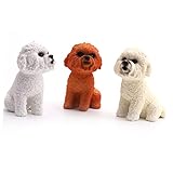 Modelo de caniche: adecuado para el hogar, la oficina, el automóvil, la decoración del gabinete, la artesanía del perro mascota