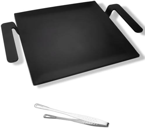 17x10 Inch Carbon Steel Griddle Pan – Non-Stick, For Induction, Gas, Electric, Oven