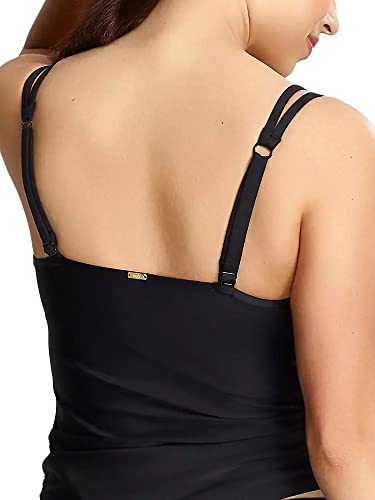 Panache Anya Riva Underwire Tankini Top, 36J, Black #TOP20