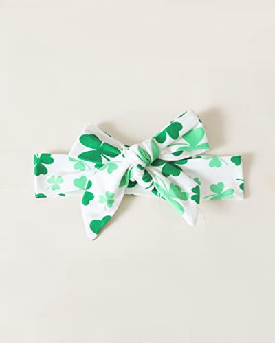 SODLON Baby Girl 18-24 Months Clothes St. Patrick\'s Day Outfits Toddler Girls Clothes 24 Month Long Sleeve Ruffle Shirts Shamrock Print Pants Headband Winter Fall Clothing Sets Green