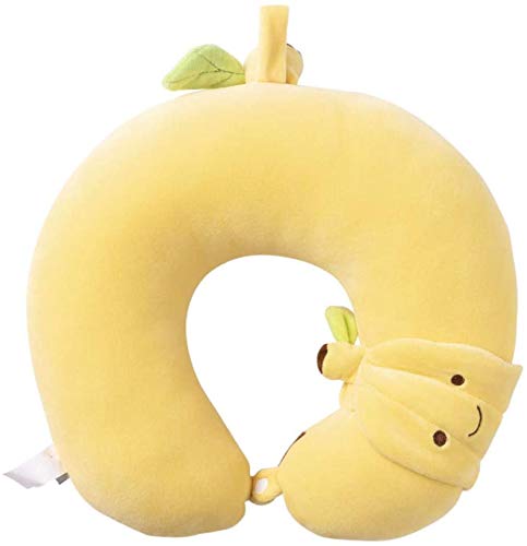 Faabnd Ease U Shaped Pillow Set (Including Eye Mask) Portable Cute Car Airplane Travel Pillow Office Nap Pillow Banana Suitable For Travel/Home/Office (Color : Banana) #TOP2