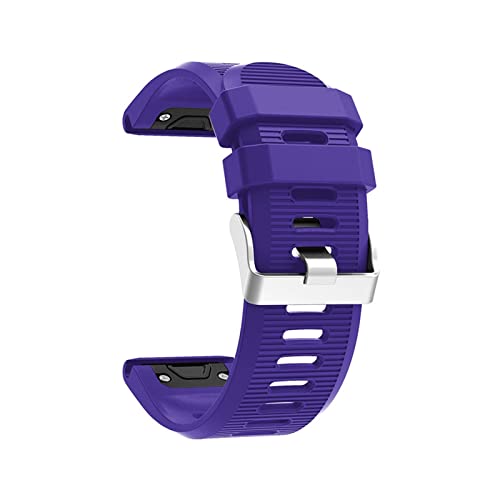 Bracelet 26mm libération rapide en silicone violet Fenix 7X