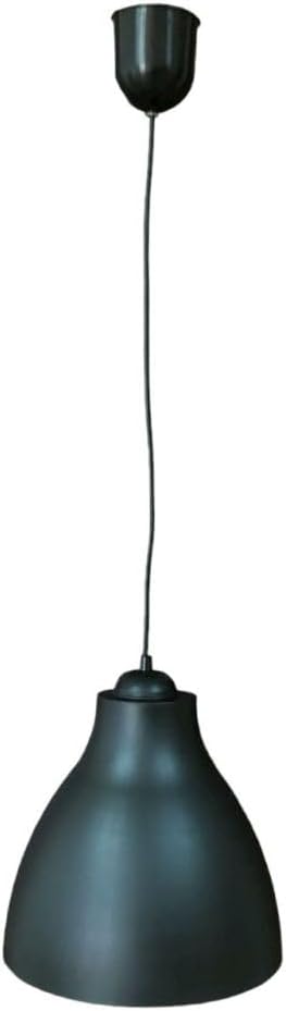 Single-Business Large Single Pendant Chandelier | Black Plastic Body | Modern Ceiling Lighting | E27 Sensory Compatible