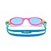 Zoggs Junior Phantom 2.0 Anti-Fog UV Protection Quick-Adjust No-Leak Comfortable Soft Silicone Swimming Goggles, 6-14 Years, Pink/Turquoise - Tinted Blue Lens