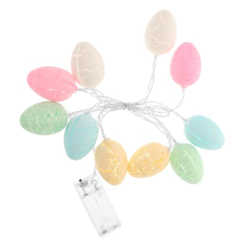 PRETYZOOM 1Pc Crack Design Colorful LED Light String Bulbs Battery Operated Decorative Lamp String for Halloween Christmas Party Decoration Festive Atmosphere