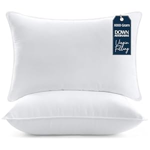 Utopia Bedding Bed Pillows for Sleeping (White), Queen Size, Set of 2, Hotel Pillow, Cooling Pillows for Side, Back or Stomach Sleepers