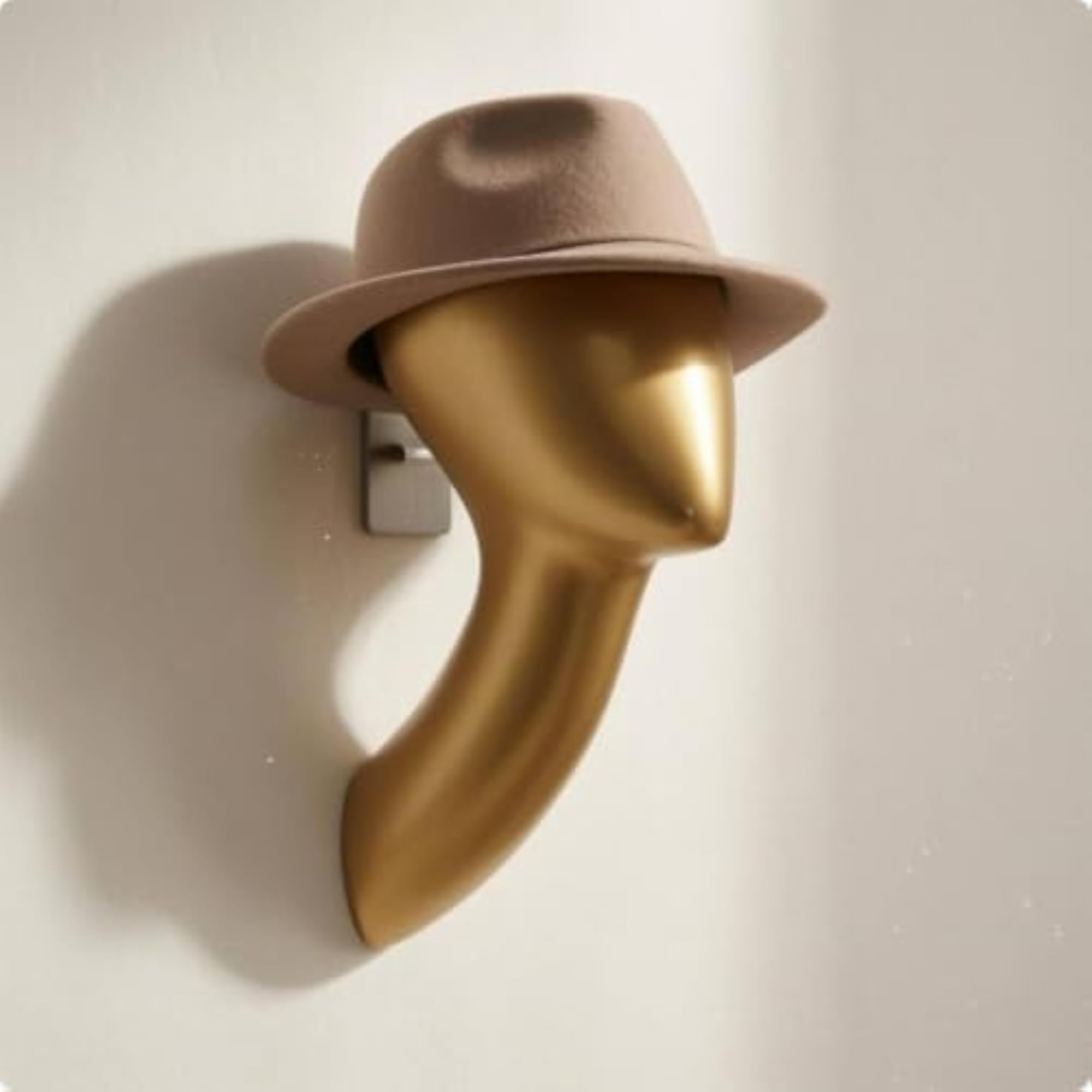 Single-Piece Wall-Mounted Head Molded Display