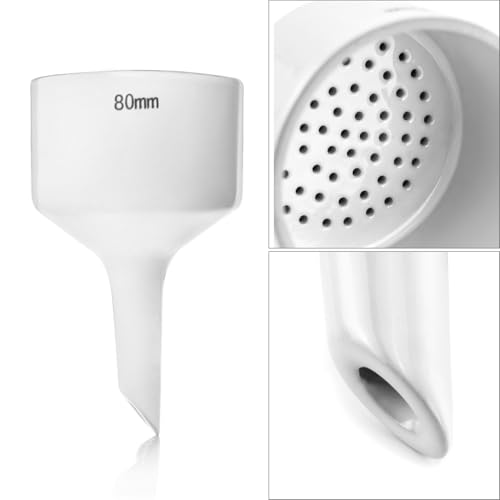 Image of QWORK 1000ML Buchner Funnel Kit Filter Flask Set, 1L Vacuum Flask 80mm Funnel, Borosilicate Glass Heavy Wall Filtering Flask