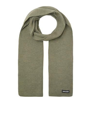 JACK & JONES Jacdna Noos Écharpe en tricot Vert olive poussiéreuse Taille unique, Vert olive, taille unique