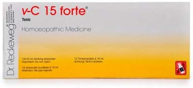 Dr.Reckeweg Vita-C 15 Forte Tonic, Homoeopathic Medicine, 12 Ampules