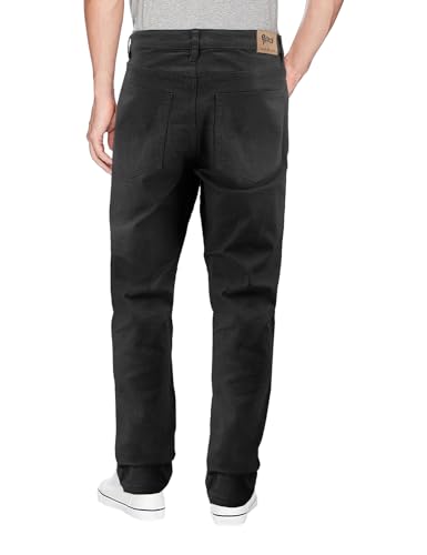 vkwear Men's Slim Fit Casual Straight Leg Zip Fly Jeans Cotton Blend Denim Pants2