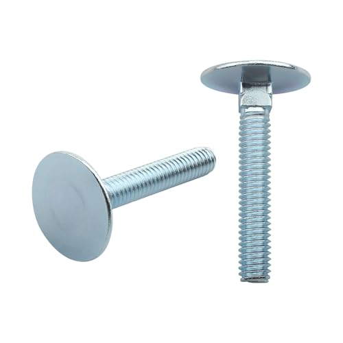 Image of 10 Pcs 014973239718 Elevator Bolts, 5 /16-18 x 2 Flat Head Bolt, Zinc - Rust Resistant