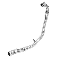 Abgassystem, Motorrad-Auspuffkrümmer-Kit Geteilter Typ Edelstahl Kopfzeile Kopfzeile Ersatz Passend für X-ADV 750 2017-2020