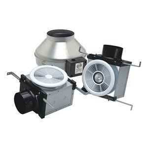 Fantech 40576 PB270HV-2 Dual Grille Bath Fan with Halogen Light & Vent Only, Uses 4