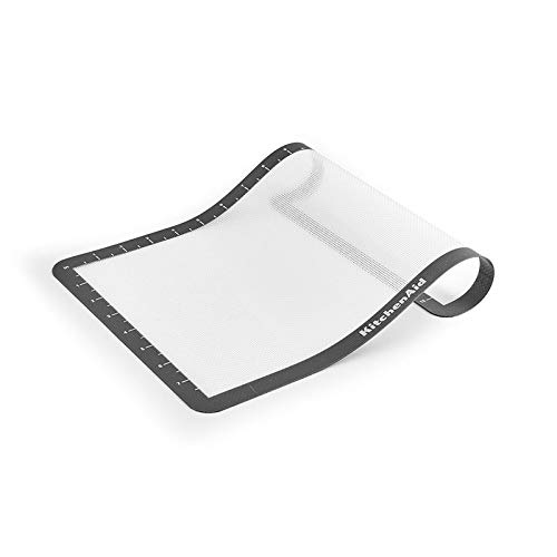 KitchenAid Tapete de silicone para assar, 23 x 35 cm, cinza