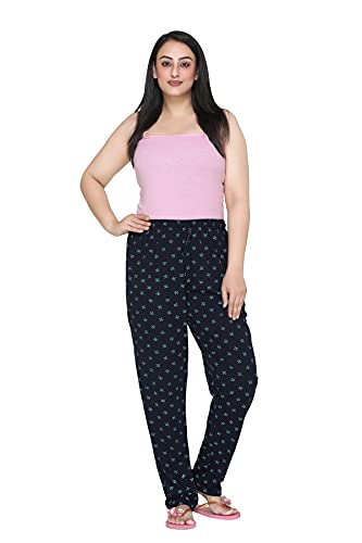Image of CUPID Woman's Regular Fit Cotton Pyjamas Comfortable Night Pajamas Track Pant, Lowers, Daily Use Lounge Wear Pants for Ladies