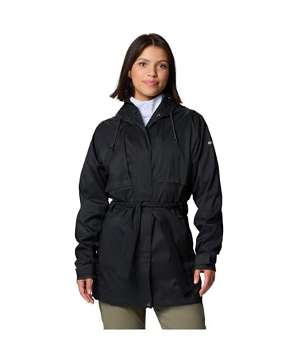 Columbia Womens Pardon My Trench III Jacket Black XX-Large
