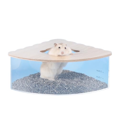 小さなペットサンドバスルームハムスターハムスターコーナートイレケージバスハウスコンテナリス用ギネアピーグ砂container For Hamster