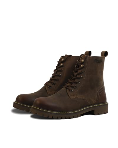 Image of Trip Machine Company Premium Leather Men's Motorcycle Riding Boots - Derby | 3 Point Protection | Ankle, Toe & Heal Protectors | CE Certified | Light Weight | Anti Slip Sole | Lifestyle Boots