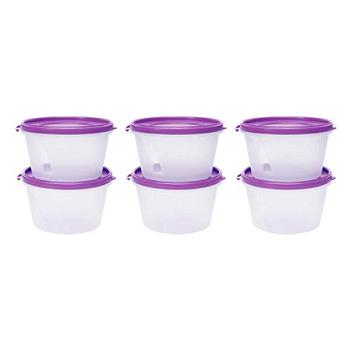 Image of Cutting EDGE Nesterware 750ml Stackable Food Container (Set of 6, Purple)