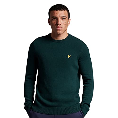 Lyle & Scott Uomo Maglione Girocollo in Misto Lana...