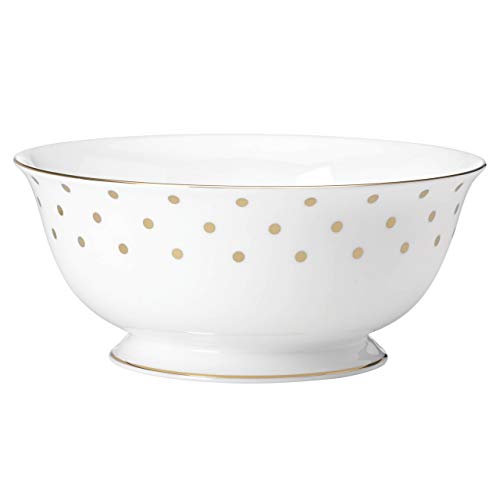 Kate Spade Larabee Road Gold Large Serving Bowl, 2.60 LB, Metallic