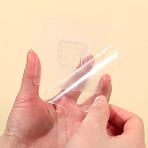 Wandorganizer, Selbstklebende Transparente Aufbewahrungsbox mit Großer Kapazität für Fernbedienungen, Küche Schlafzimmer Wohnzimmer, Starker Klebeorganizer aus Robustem Kunststoff für Wände und Regale
