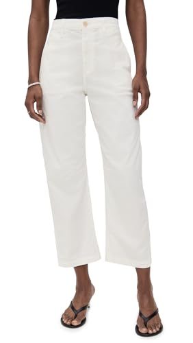 AG Adriano Goldschmied Women's Fiona Hise Rise Barrel Chino in Sulfur Misty Grey Pants