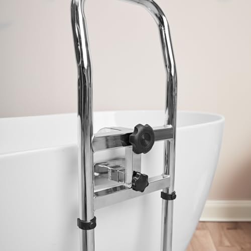 Java Wellness® Badewannen Sicherheitsgriff Senioren – Einstiegshilfe für die Badewanne – Haltegriff Bad mit höhenverstellbarem Handlauf – mehr Sicherheit & Komfort – für alle gängigen Badewannentypen