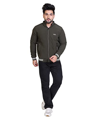 Image of Brazo Embrace both warmth and style Men's Solid Winter Wear Jacket - Stay fashionable and cozy in this must-have outerwear piece for the winter season.