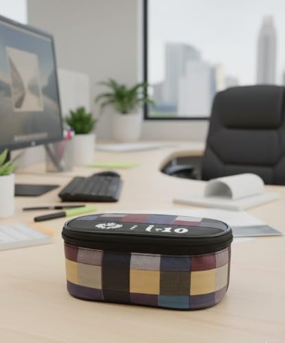 Image of Lunch Box Set with 2 Stainless Steel CONTAINTER and 1 Plastic CONTAINTER and Carry Bag, Leak-Proof, Light Weighted and Durable