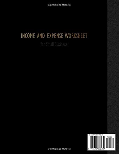 Income and Expense Worksheet for Small Business: Accounting Ledger Book Large Size, 120 pages, Brown craft paper style cover - Image 2