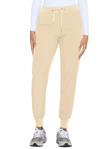 Image of COZYFIT Womens Scrub Pants - Soft Stretch Yoga Style with 5 Pockets, Slim Fit Jogger Scrubs Pants for Women
