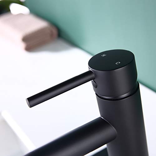 Single-Handle-Black-Bathroom-Faucet-with-Brass-Drain-Assembly-and-Escutcheon-Matte-Black-Matte-Black-JO1