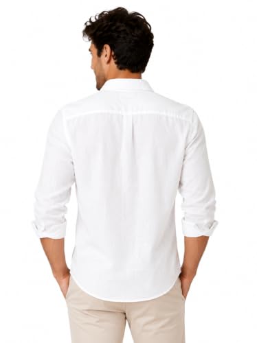 Image of Youth First Men's Cotton Blend Casual Shirt for Men | Regular Fit Solid Full Sleeve | Soft Comfortable Button-Down Collared Shirt for Office, Casual, Party & Formal Wear