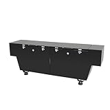 COOLBAG Truck Bed Tool Box Compatible with Toyota Tacoma 5 FT Bed, Chevy Colorado & GMC Canyon 5'2',Heavy Duty 18-Gauge Steel Lockable With Handle,Black Chest Storage Toolbox Waterproof Tool Organizer