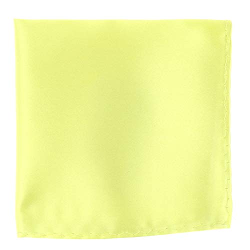 Pochette Costume Vert Anis - Mouchoir de Poche Homme Vert Citron - Accessoire Carré Poche de Veste - Mariage, Cérémonie