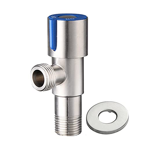 NEXOMS SSAV01 304 Grade Stainless Steel Angle Valve with Wall Flange