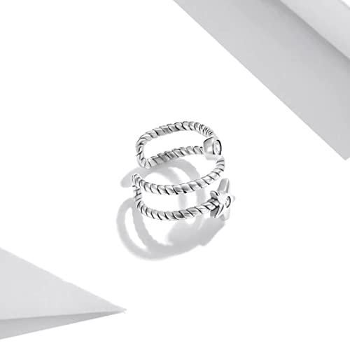 Qings Ear Cuff Orecchino Argento 925 - Cartilagine...