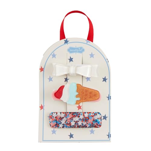 Mud Pie Children's Bow Fourth Hair Clips