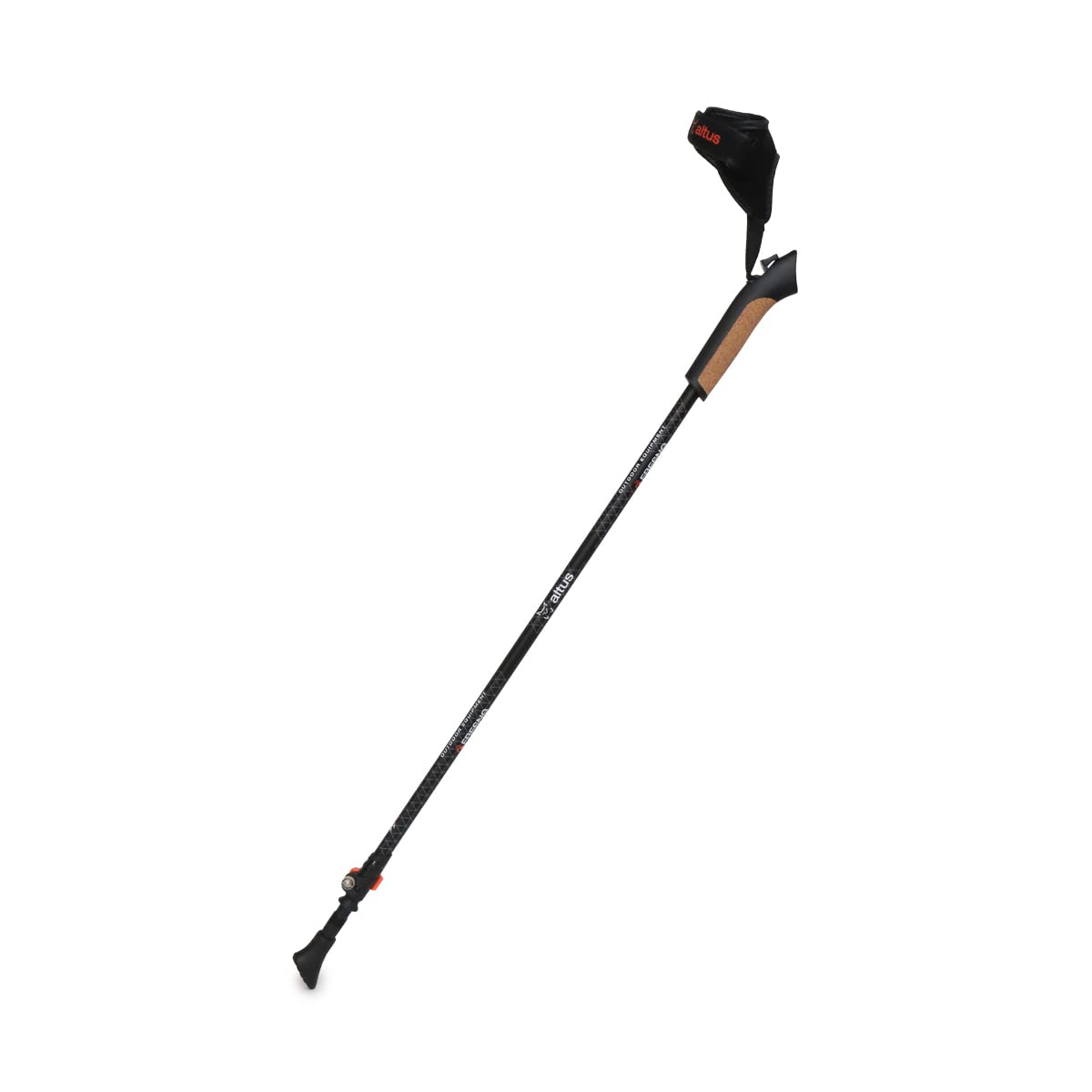 Fresno H30 | Par Bastones Nordic Walking | Bastones de Senderismo | Dos tramos telescopicos | Aluminio | Protector de Goma | Cinta de Ajuste en muñeca | Adulto | Unisex | para Hombre y Mujer