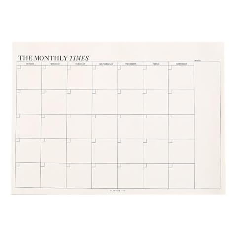 Undated Weekly Planner A5 A6 Time Management Weekly Monthly Schedule Book for Full Year Timeline Agenda Notebook Notepad (Monthly Planner Memo Pad, B5) Cover