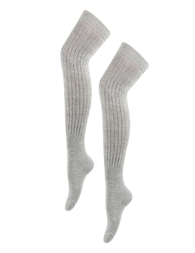 18'' Long Extra Thick Slouch Socks for Women High Crew Knee Womens Slouchy Boot 80s Plus Size Big XL Winter Sock Size 6-11