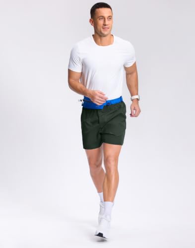 Image of GGJ Men's Lightweight Athletic Shorts with 2 Zipper Pockets 7 inch /9 inch /5 inch Gym Workout Running Quick Dry Tennis Shorts for Men