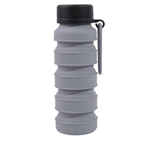 Ruwshuuk Botella Plegable, Botella Deportiva Plegable | Botellas de Agua Herméticas de Gran Capacidad - Botellas de Agua de Viaje, Botella Infantil, Botella de Agua Linda, Para